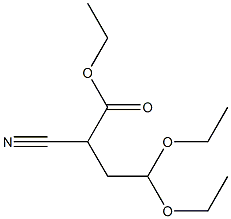 2-cyano-4,4-diethoxy-butyric acid ethyl ester Structure