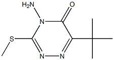 Amino-6-tert-butyl-4,5-dihydro-3-methylthio-1,2,4-triazin-5-one Structure