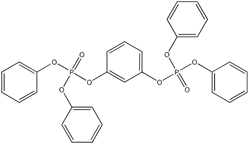 Resorcinol bis(diphenyl phosphate) 구조식 이미지