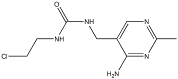 N-[(4-Amino-2-methyl-5-pyrimidinyl)methyl]-N'-(2-chloroethyl)urea 구조식 이미지