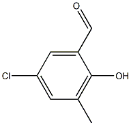 5-chloro-2-hydroxy-3-methylbenzaldehyde 구조식 이미지