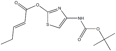 BOC aminothiazolyl pentenoic acid Structure