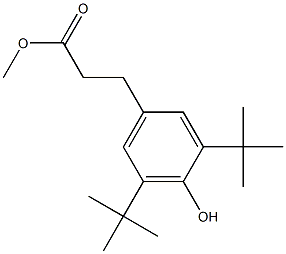 Methyl 3-(3,5-di-tert-butyl-4-hydroxyphenyl)propionate 구조식 이미지