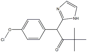 1-(4-chlorooxyphenyl)-1-(1H-imidazolyl)-3,3-dimethyl-2-butanone 구조식 이미지