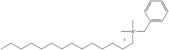 Tetradecyl dimethyl benzyl ammonium iodide 구조식 이미지