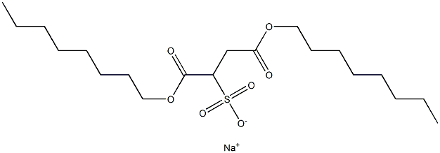 Sodium dioctyl sulfosuccinate 구조식 이미지