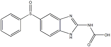 (5-(phenylsulfinyl)-1H-benzimidazol-2-yl)carbamic acid 구조식 이미지