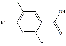 4-Bromo-2-fluoro-5-methylbenzoicacid, Structure