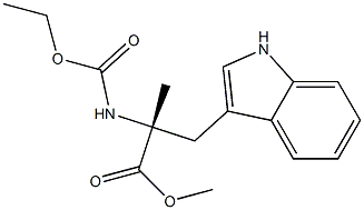 (S)-N-(Ethoxycarbonyl)-a-methyl-D-tryptophan Methyl Ester Structure