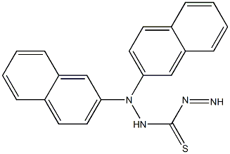Di-b-naphthylthiocarbazone 구조식 이미지