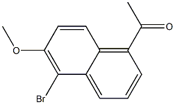 1-(5-Bromo-6-methoxynaphthalen-1-yl)ethanone 구조식 이미지