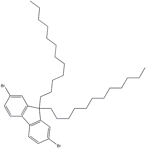 2,7-Dibromo-9,9-didodecylfluorene 구조식 이미지