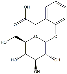 2-carboxylmethylphenol 1-O-glucopyranoside 구조식 이미지