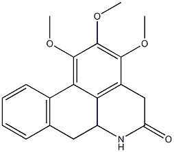 1,2,3-trimethoxy-5-oxonoraporphine Structure