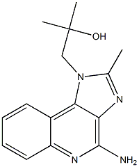 4-amino-alpha,alpha,2-trimethyl-1H-imidazo(4,5-c)quinoline-1-ethanol 구조식 이미지