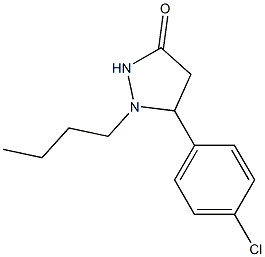 1-n-butyl-5-(4-chlorophenyl)-3-pyrazolidinone 구조식 이미지