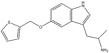 1-(5-(2-thenyloxy)-1H-indol-3-yl)propan-2-amine Structure