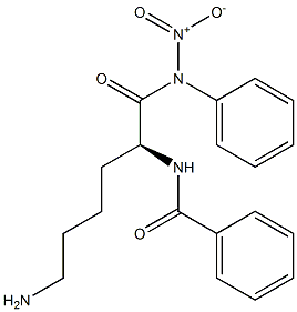 benzoyllysine nitroanilide Structure