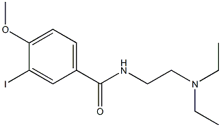 N-(2-diethylaminoethyl)-3-iodo-4-methoxybenzamide 구조식 이미지