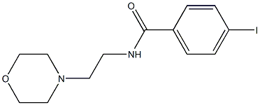 4-iodo-N-(2-morpholinoethyl)benzamide 구조식 이미지