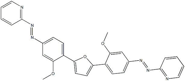 2,5-bis(2-methoxy-4-(2-pyridylimino)aminophenyl)furan 구조식 이미지