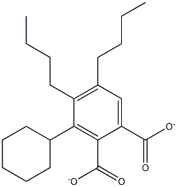 DIBUTYLCYCLOHEXYLPHTHALATE 구조식 이미지