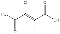 2-CHLORO-3-METHYL-2-BUTENEDIOICACID 구조식 이미지