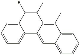 5-FLUORODIMETHYLBENZANTHRACENE 구조식 이미지