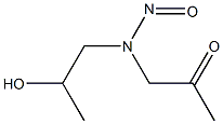 ACETONE,1-((2-HYDROXYPROPYL)-NITROSOAMINO)- 구조식 이미지