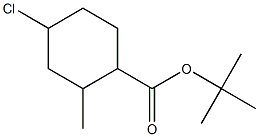 TERT-BUTYL-4-CHLORO-2-METHYLCYCLOHEXANECARBOSYLATE 구조식 이미지