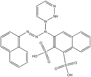 NAPHTHYLAZO-TRIAZINYLAMINO-NAPHTHALENE-DISULFONICACID Structure