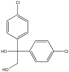 1,1-BIS(PARA-CHLOROPHENYL)-1,2-ETHANEDIOL 구조식 이미지