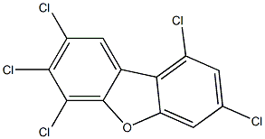 2,3,4,7,9-PENTACHLORODIBENZOFURAN Structure