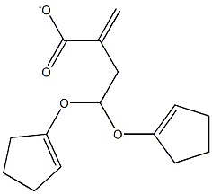 DICYCLOPENTENEOXYETHYLACRYLATE 구조식 이미지