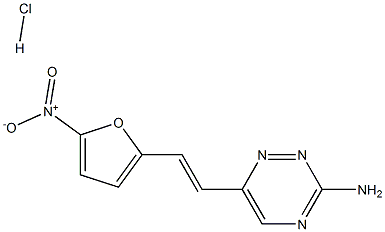 3-AMINO-6-(5-NITRO-2-FURYL-VINYL)-1,2,4-TRIAZINE-HYDRO-CHLORIDE Structure