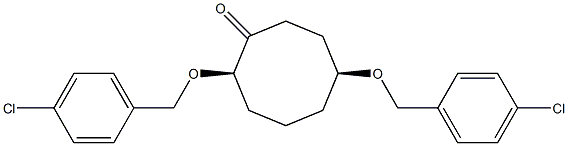 CIS-1,5-BIS(PARA-CHLOROBENZYLOXY)-CYCLOOCTANONE Structure