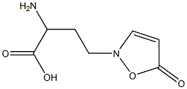 ALPHA-AMINO-GAMMA-(ISOXAZOLIN-5-ON-2-YL)-BUTYRICACID 구조식 이미지