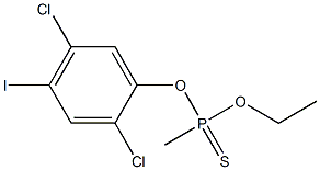 O-(2,5-DICHLORO-4-IODOPHENYL)O-ETHYLMETHYLPHOSPHONOTHIONATE Structure