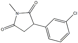 2-(3-CHLOROPHENYL)-N-METHYLSUCCINIMIDE 구조식 이미지