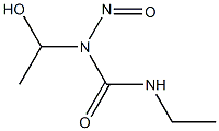 1-HYDROXYETHYL-1-NITROSO-3-ETHYLUREA Structure