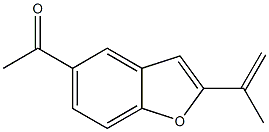 2-ISOPROPENYL-5-ACETYLBENZOFURAN 구조식 이미지