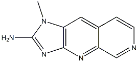 1-METHYLIMIDAZO(4,5-B)(1,7)NAPHTHYRIDIN-2-AMINE 구조식 이미지