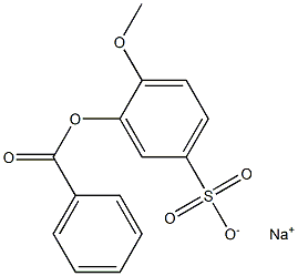 SODIUMBENZOYLOXY-2-METHOXY-5-BENZENESULFONATE Structure