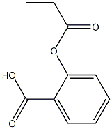 2-PROPIONYLOXYBENZOICACID Structure