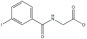 3-IODOHIPPURATE 구조식 이미지