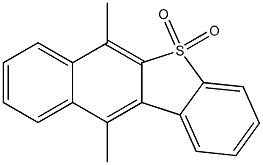 6,11-DIMETHYLBENZO(B)NAPHTHO(2,3-D)THIOPHENE-5,5-DIOXIDE Structure