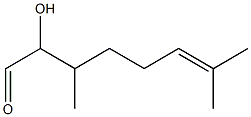 DL-HYDROXYCITRONELLAL Structure