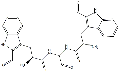 DI-TRYPTOPHANAMINALACETALDEHYDE 구조식 이미지