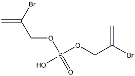 BIS(2-BROMO-2-PROPENYL)HYDROGENPHOSPHATE 구조식 이미지
