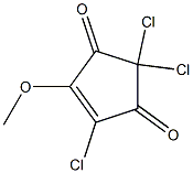 2,2,4-TRICHLORO-5-METHOXYCYCLOPENT-4-ENE-1,3-DIONE Structure